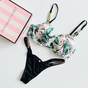 32C SMALL Victoria’s Secret chain strap bra set